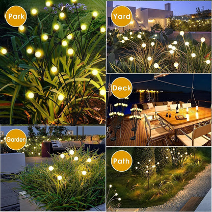 Outdoor Solar Garden 8 led Lights Waterproof ( Pack of 2 )